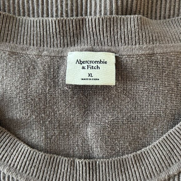 Abercrombie & Fitch Taupe Knit Ribbed Tank Top Women Size Extra Large - Picture 2 of 7